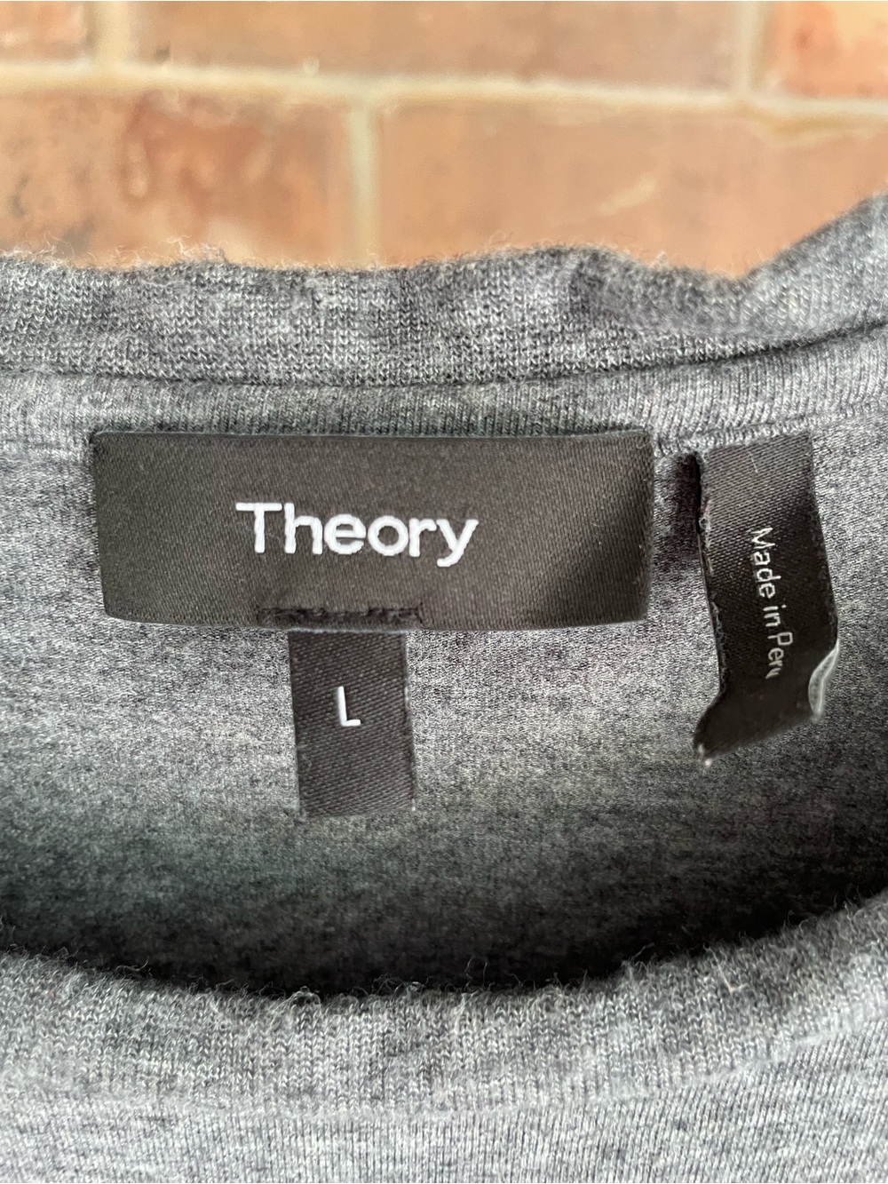 Theory Charcoal Crewneck Sleeveless Dress Large #47 - Picture 3 of 6
